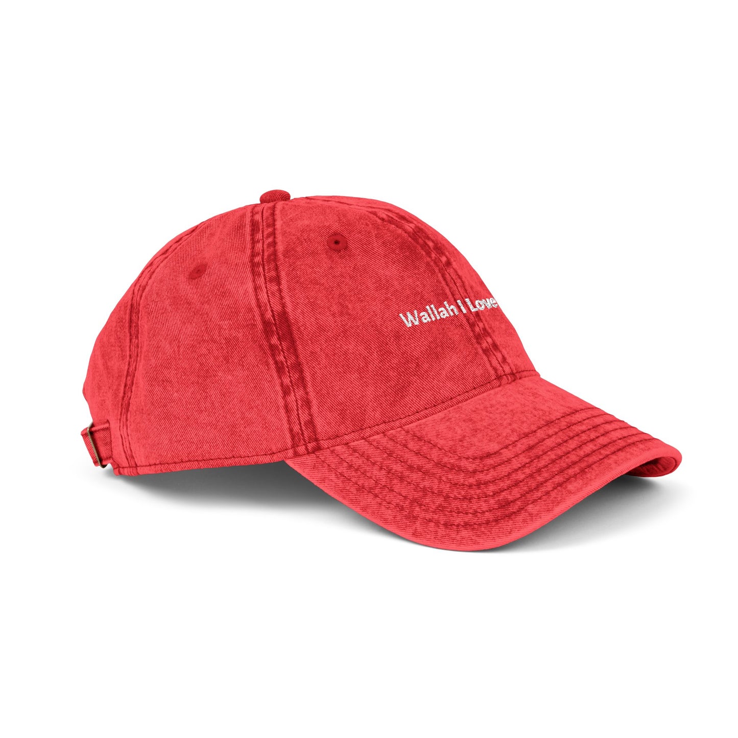 Wallah I Love You. Embroidered Vintage Cap.