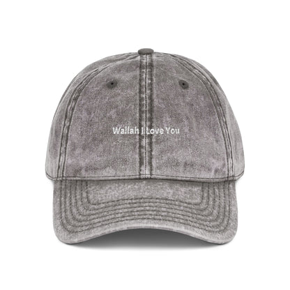 Wallah I Love You. Embroidered Vintage Cap.