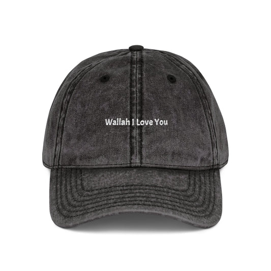 Wallah I Love You. Embroidered Vintage Cap.