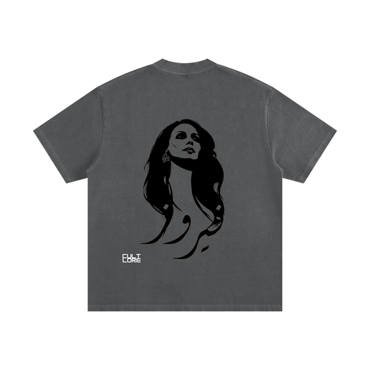 LE BEIRUT. Heavyweight Vintage Washed Frayed T-Shirt